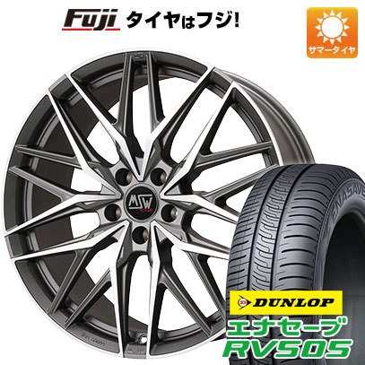 【新品国産車用5穴114.3】 夏タイヤ ホイール4本セット 225/45R19 ダンロップ エナセーブ RV505 MSW by OZ Racing MSW 50(マットガンメタポリッシュ) 8J 19インチ(送料無料)|フジコーポレーション