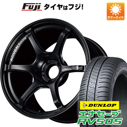 【新品国産車用5穴100】 夏タイヤ ホイール4本セット 205/50R17 ダンロップ エナセーブ RV505 ヨコハマ アドバンレーシング RG-4 7.5J 17インチ(送料無料)