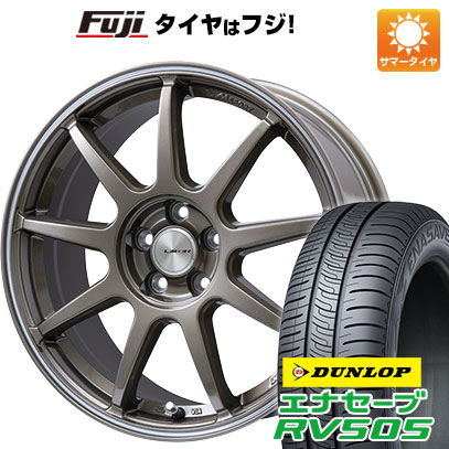 【新品国産車用5穴114.3】 夏タイヤ ホイール4本セット 215/45R18 ダンロップ エナセーブ RV505 レアマイスター LMスポーツ LM-QR ブロンズ/ラインポリッシュ 7.5J 18インチ(送料無料)