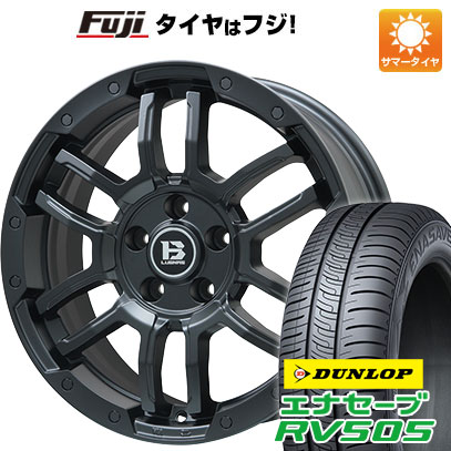 【新品国産車用5穴114.3】 夏タイヤ ホイール4本セット 225/60R17 ダンロップ エナセーブ RV505 ビッグウエイ B-LUGNAS FRD(マットブラック) 7J 17インチ(送料無料)