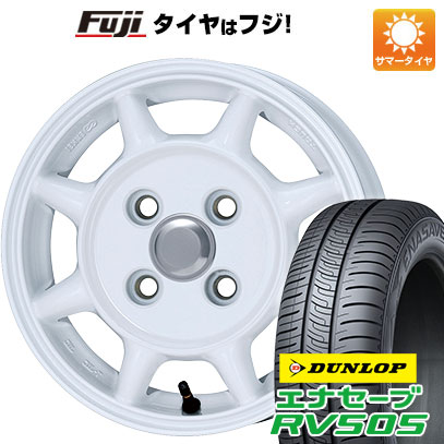 【新品 軽自動車】N-BOX タント スペーシア 夏タイヤ ホイール4本セット 155/65R14 ダンロップ エナセーブ RV505 ENKEI エンケイ SAM タフ 5J 14インチ(送料無料)|フジコーポレーション
