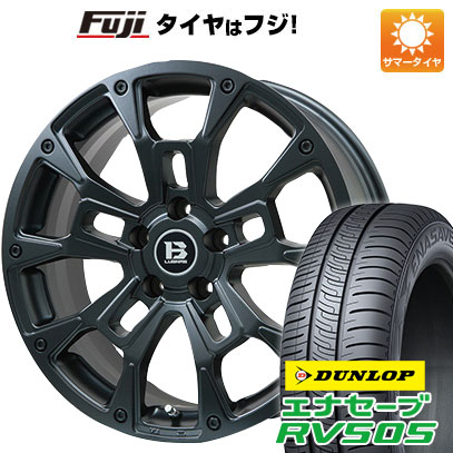 【新品国産車用5穴114.3】 夏タイヤ ホイール4本セット 235/50R18 ダンロップ エナセーブ RV505 ビッグウエイ B-LUGNAS BRD(マットブラック) 7.5J 18インチ(送料無料)|フジコーポレーション