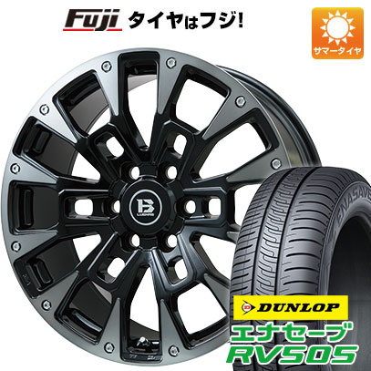 【新品国産車用5穴114.3】 夏タイヤ ホイール4本セット 225/50R18 ダンロップ エナセーブ RV505 ビッグウエイ B-LUGNAS BRD(ブラックポリッシュ/ブラッククリア) 7.5J 18インチ(送料無料)|フジコーポレーション