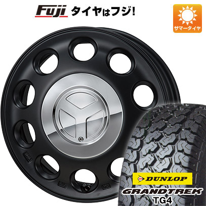 【新品 軽自動車】軽トラ 夏タイヤ ホイール4本セット 165R14 6PR ダンロップ グラントレック TG4 モンツァ ピエディーノ 14インチ(送料無料)｜フジコーポレーション
