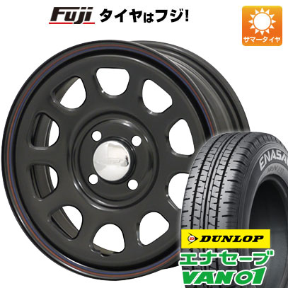 【新品 軽自動車】軽トラ 軽バン 夏タイヤ ホイール4本セット 145/80R12 80/78N ダンロップ エナセーブ VAN01 モリタ デイトナズ G2 4J 12インチ(送料無料)