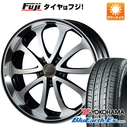 【新品国産車用5穴114.3】 夏タイヤ ホイール4本セット 245/40R19 ヨコハマ ブルーアース ES32 エムズスピード ジュノウ バベル 8J 19インチ(送料無料)