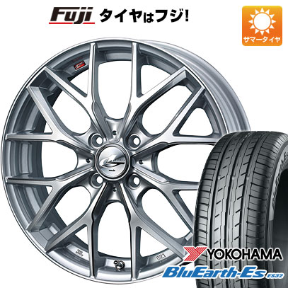 【新品 軽自動車】エブリイワゴン 夏タイヤ ホイール4本セット 165/50R15 ヨコハマ ブルーアース ES32 WEDS ウェッズ レオニス MX 4.5J 15インチ(送料無料)