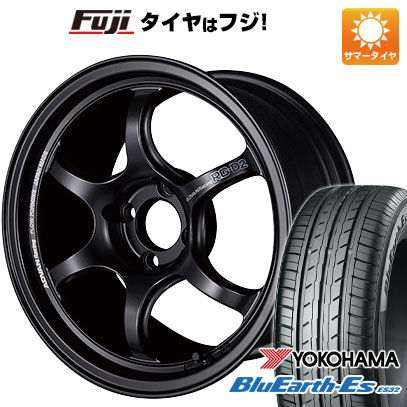 【新品国産車用4穴100】 夏タイヤ ホイール4本セット 195/55R16 ヨコハマ ブルーアース ES32 ヨコハマ アドバンレーシング RG-D2 6.5J 16インチ(送料無料)
