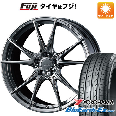 【新品国産車用5穴114.3】 夏タイヤ ホイール4本セット 225/55R18 ヨコハマ ブルーアース ES32 WEDS ウェッズ F-ZERO FZ-2 7.5J 18インチ(送料無料)|フジコーポレーション