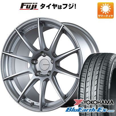 【新品国産車用5穴114.3】 夏タイヤ ホイール4本セット 225/50R18 ヨコハマ ブルーアース ES32 ブリヂストン ポテンザ SW010 7.5J 18インチ(送料無料)｜フジコーポレーション