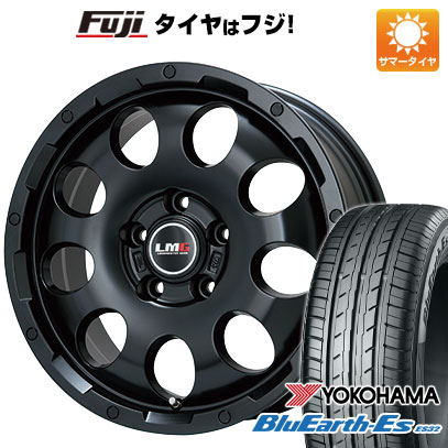 【新品国産車用5穴114.3】 夏タイヤ ホイール4本セット 225/60R17 ヨコハマ ブルーアース ES32 レアマイスター LMG CS-9 マットブラック 7.5J 17インチ(送料無料)