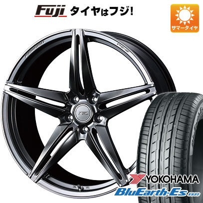 【新品国産車用5穴114.3】 夏タイヤ ホイール4本セット 225/55R18 ヨコハマ ブルーアース ES32 WEDS ウェッズ F-ZERO FZ-3 7.5J 18インチ(送料無料)|フジコーポレーション