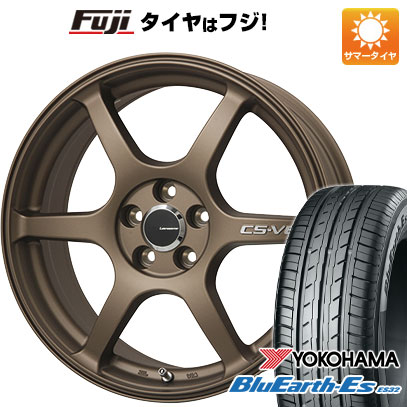 【新品国産車用5穴100】 夏タイヤ ホイール4本セット 225/60R17 ヨコハマ ブルーアース ES32 レアマイスター CS-V6(ブロンズ) 7J 17インチ(送料無料)