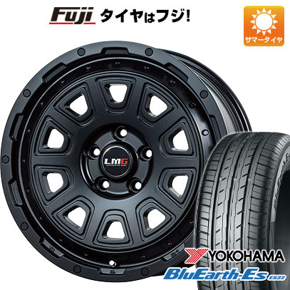 【新品国産車用5穴114.3】 夏タイヤ ホイール4本セット 215/65R16 ヨコハマ ブルーアース ES32 レアマイスター LMG DS-10 マットブラック 7J 16インチ(送料無料)｜フジコーポレーション