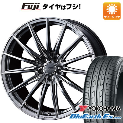 【新品国産車用5穴114.3】 夏タイヤ ホイール4本セット 225/55R18 ヨコハマ ブルーアース ES32 WEDS ウェッズ F-ZERO FZ-4 7.5J 18インチ(送料無料)|フジコーポレーション