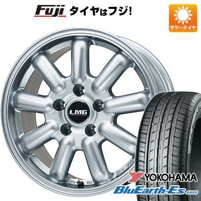 【新品国産車用5穴114.3】 夏タイヤ ホイール4本セット 215/60R17 ヨコハマ ブルーアース ES32 レアマイスター LMG MOS-9(シルバー) 7J 17インチ(送料無料)