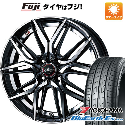 【新品 軽自動車】エブリイワゴン 夏タイヤ ホイール4本セット 165/50R15 ヨコハマ ブルーアース ES32 WEDS ウェッズ レオニス LM 4.5J 15インチ(送料無料)