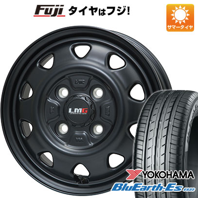 【新品 軽自動車】 夏タイヤ ホイール4本セット 145/80R12 ヨコハマ ブルーアース ES32 レアマイスター LMG OFF-STYLE(マットブラック) 3.5J 12インチ(送料無料)|フジコーポレーション