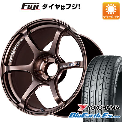 【新品国産車用5穴114.3】 夏タイヤ ホイール4本セット 225/40R18 ヨコハマ ブルーアース ES32 ヨコハマ アドバンレーシング RG-4 8.5J 18インチ(送料無料)｜フジコーポレーション