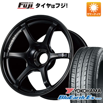 【新品国産車用5穴114.3】 夏タイヤ ホイール4本セット 225/45R18 ヨコハマ ブルーアース ES32 ヨコハマ アドバンレーシング RG-4 8J 18インチ(送料無料)