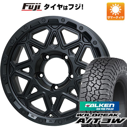 【新品】ジムニー 夏タイヤ ホイール4本セット 175/80R16 ファルケン ワイルドピーク A/T3W レアマイスター LMG モンタグナ(マットブラック) 5.5J 16インチ(送料無料)｜フジコーポレーション