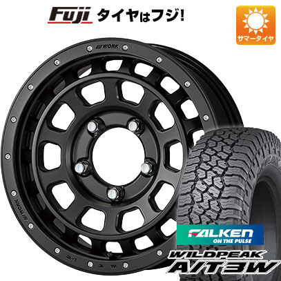【新品】ジムニー 夏タイヤ ホイール4本セット 175/80R16 ファルケン ワイルドピーク A/T3W WORK ワーク クラッグ ティーグラビック SHADOW EDITION 限定 5.5J 16インチ(送料無料)
