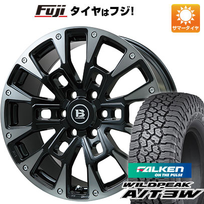 【新品国産車用6穴139.7】 夏タイヤ ホイール4本セット 285/55R20 ファルケン ワイルドピーク A/T3W ビッグウエイ B-LUGNAS BRD(ブラックポリッシュ/ブラッククリア) 8.5J 20インチ(送料無料)