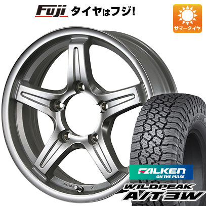 【新品】ジムニー 夏タイヤ ホイール4本セット 175/80R16 ファルケン ワイルドピーク A/T3W TWS グランヴァード NEO 5.5J 16インチ(送料無料)｜フジコーポレーション