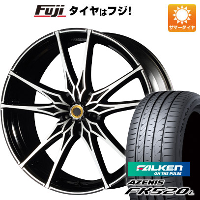 【新品国産車用5穴114.3】 夏タイヤ ホイール4本セット 245/30R20 ファルケン アゼニス FK520L エムズスピード ジュノウ ライジング【限定】 8.5J 20インチ(送料無料)