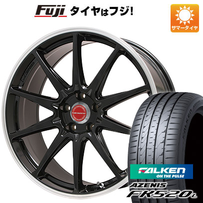 【新品国産車用5穴100】 夏タイヤ ホイール4本セット 245/45R19 ファルケン アゼニス FK520L レアマイスター LMスポーツ RS10(グロスブラックリムポリッシュ) 7.5J 19インチ(送料無料)