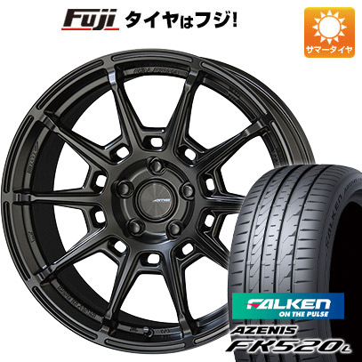 【新品国産車用5穴114.3】 夏タイヤ ホイール4本セット 225/45R19 ファルケン アゼニス FK520L 共豊 ガレルナ レフィーノ 8J 19インチ(送料無料)|フジコーポレーション