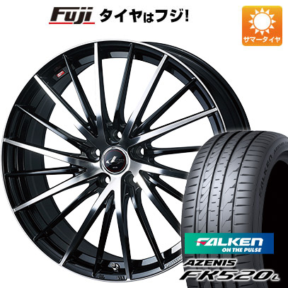 【新品国産車用5穴114.3】 夏タイヤ ホイール4本セット 225/40R19 ファルケン アゼニス FK520L WEDS ウェッズ レオニス FR 8J 19インチ(送料無料)｜フジコーポレーション