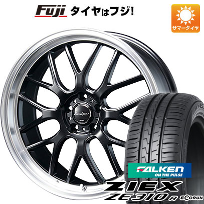 【新品国産車用5穴100】 夏タイヤ ホイール4本セット 215/40R18 ファルケン ジークス ZE310R エコラン(限定) ブレスト ユーロスポーツ タイプ805 セミグロスブラック 7J 18インチ(送料無料)