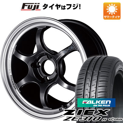 【新品国産車用4穴100】 夏タイヤ ホイール4本セット 195/55R16 ファルケン ジークス ZE310R エコラン(限定) ヨコハマ アドバンレーシング RG-D2 6.5J 16インチ(送料無料)