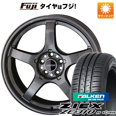 【新品国産車用5穴114.3】 夏タイヤ ホイール4本セット 225/40R18 ファルケン ジークス ZE310R エコラン(限定) 共豊 トレーサー GT-V 8.5J 18インチ(送料無料)