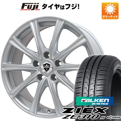 【新品】フリード 5穴/114 夏タイヤ ホイール4本セット 195/55R16 ファルケン ジークス ZE310R エコラン(限定) エルベ エステローザ MZV シルバー 6.5J 16インチ(送料無料)