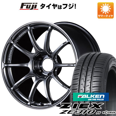 【新品国産車用5穴100】 夏タイヤ ホイール4本セット 215/40R18 ファルケン ジークス ZE310R エコラン(限定) ヨコハマ アドバンレーシング RSIII 7.5J 18インチ(送料無料)