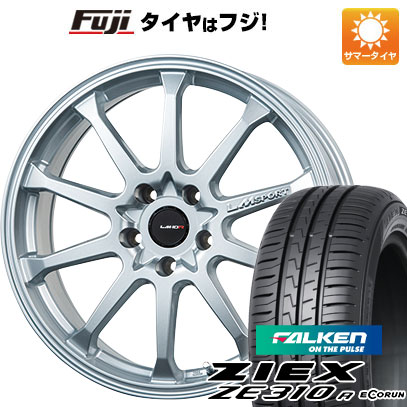 【新品国産車用5穴100】 夏タイヤ ホイール4本セット 215/45R17 ファルケン ジークス ZE310R エコラン(限定) レアマイスター LMスポーツLM-10R(メタリックシルバー) 17インチ(送料無料)