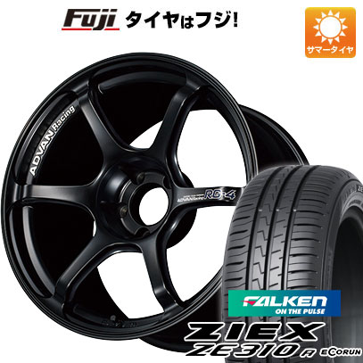 【新品国産車用5穴100】 夏タイヤ ホイール4本セット 205/50R17 ファルケン ジークス ZE310R エコラン(限定) ヨコハマ アドバンレーシング RG-4 7.5J 17インチ(送料無料)|フジコーポレーション