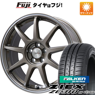 【新品国産車用5穴114.3】 夏タイヤ ホイール4本セット 215/50R17 ファルケン ジークス ZE310R エコラン(限定) レアマイスター LMスポーツ LM-QR ブロンズ/ラインポリッシュ 7.5J 17インチ(送料無料)