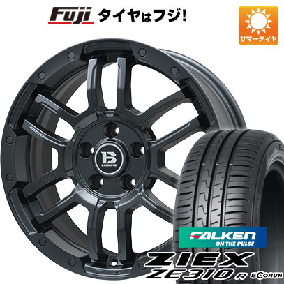 【新品国産車用5穴114.3】 夏タイヤ ホイール4本セット 235/50R18 ファルケン ジークス ZE310R エコラン(限定) ビッグウエイ B-LUGNAS FRD(マットブラック) 7.5J 18インチ(送料無料)｜フジコーポレーション