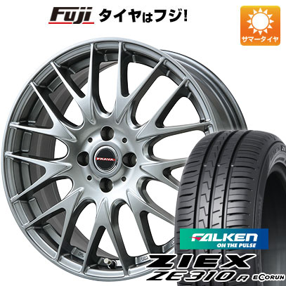 【新品国産車用5穴114.3】 夏タイヤ ホイール4本セット 205/50R17 ファルケン ジークス ZE310R エコラン(限定) ビッグウエイ レイシーン プラバ9M(クロームハイパーシルバー) 6.5J 17インチ(送料無料)
