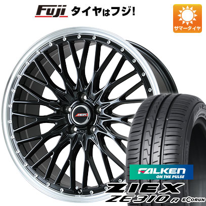 【新品国産車用5穴114.3】 夏タイヤ ホイール4本セット 215/40R18 ファルケン ジークス ZE310R エコラン(限定) プレミックス MER PROMESH グロスブラック/リムポリッシュ 7.5J 18インチ(送料無料)|フジコーポレーション