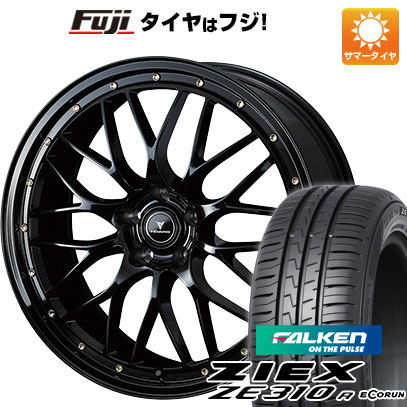 【新品国産車用5穴114.3】 夏タイヤ ホイール4本セット 225/55R18 ファルケン ジークス ZE310R エコラン(限定) WEDS ウェッズ ノヴァリス アセット M1 7.5J 18インチ(送料無料)