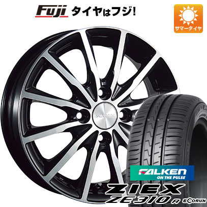 【新品国産車用4穴100】 夏タイヤ ホイール4本セット 175/65R15 ファルケン ジークス ZE310R エコラン(限定) ブリヂストン バルミナ A12 5.5J 15インチ(送料無料)