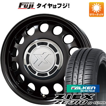 【新品国産車用4穴100】 夏タイヤ ホイール4本セット 185/60R15 ファルケン ジークス ZE310R エコラン(限定) コスミック クロスブラッド スティール 6J 15インチ(送料無料)｜フジコーポレーション