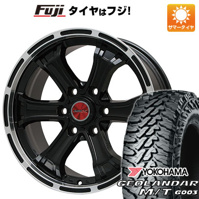 【新品国産車用6穴139.7】 夏タイヤ ホイール4本セット 275/70R17 ヨコハマ ジオランダー M/T G003 ビッグウエイ B-MUD K(グロスブラックリムポリッシュ)トヨタ 7.5J 17インチ(送料無料)