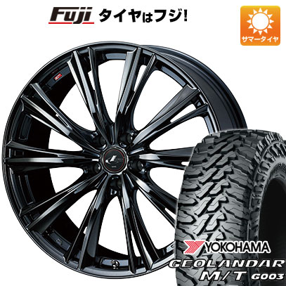 【新品国産車用5穴114.3】 夏タイヤ ホイール4本セット 225/65R17 ヨコハマ ジオランダー M/T G003 WEDS ウェッズ レオニス WX 17インチ(送料無料)｜フジコーポレーション