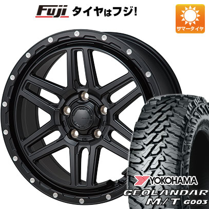 【新品】デリカD5 夏タイヤ ホイール4本セット 225/70R16 ヨコハマ ジオランダー M/T G003 モンツァ HI-BLOCK エルデ 7J 16インチ(送料無料)｜フジコーポレーション 104,995円