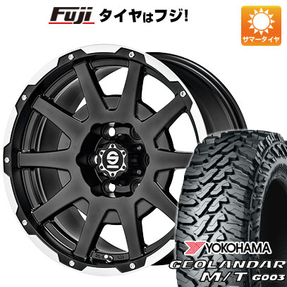【新品国産車用6穴139.7】 夏タイヤ ホイール4本セット 285/70R17 ヨコハマ ジオランダー M/T G003 OZ SPARCO ダカール 7.5J 17インチ(送料無料)｜フジコーポレーション
